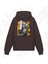 Zoka Wear Chainsaw Man Denji Ve Pochita Özel Anime Baskılı Kahverengi Sweatshirt 2