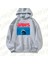 Zoka Wear Gri Jaws Classic Tasarım Baskılı Kapşonlu Sweatshirt 1