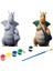 Dragonite Pokemon Kendi Biblonu Kendin Boya Seti - 3 Boyutlu Sevimli Biblolar + 5 Akrilik Boya ve Fırça Seti 1