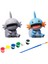 Mudkip Pokemon Kendi Biblonu Kendin Boya Seti - 3 Boyutlu Sevimli Biblolar + 5 Akrilik Boya ve Fırça Seti 1