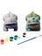 Bulbasaur Pokemon Kendi Biblonu Kendin Boya Seti - 3 Boyutlu Sevimli Biblolar + 5 Akrilik Boya ve Fırça Seti 1