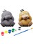 Psyduck Pokemon Kendi Biblonu Kendin Boya Seti - 3 Boyutlu Sevimli Biblolar + 5 Akrilik Boya ve Fırça Seti 1
