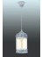 49204 Iç Mekan ” Langham ” Gri-Mavi Renk Dökme Çelik Tekli Sarkıt Lamba IP20 E27 Max: 1X60W Çap: 14 cm 1