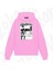 Zoka Wear Alexisonfire Merch Knife Fight Anime Baskılı Pembe Sweatshirt 1