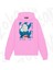 Zoka Wear Gura Gawr Anime Baskılı Pembe Sweatshirt 1