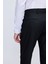 Siyah Comfort Fit Desenli Mono Yaka Klasik Takım Elbise 3