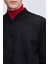 Siyah Regular Fit Bomber Yaka Mevsimlik Mont 4