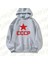 Gri Red Cccp Sovyetler Birliği Tasarım Baskılı Kapşonlu Sweatshirt 1