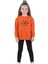 Kız Çocuk Baskılı Sweat-Shirt Tayt İkili Takım Siyah - Turuncu 1