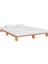 Ahşap Platform Karyola Ceviz Renk 120 x 200 cm 3
