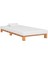 Ahşap Platform Karyola Ceviz Renk 90 x 190 cm 2