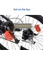 01 Kırmızı Stil Motosiklet Scooter Disk Kilidi Çelik Motor Bisikleti Hırsızlık Kilidi Su Geçirmez Bisiklet Güvenlik Alarmı Kilidi Bisiklet Aksesuarları (Yurt Dışından) 4
