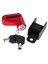 Kırmızı Set Stili Motosiklet Kilidi Güvenlik Hırsızlık Önleme Bisiklet Motorlu Araç Motosiklet Disk Fren Kilidi Hırsızlık Koruma Scooter Bisiklet Aksesuarları Için (Yurt Dışından) 5