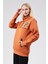 Dik Yaka Kadın Ekru Slim Fit Sweatshirt 24FWW64075 3