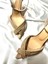 Lady Princess Nude Roze Ten 8cm Şeffaf Çapraz Taşlı 8 cm Şeffaf Topuklu Sivri Burunlu Abiye Ayakkabı 1