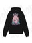 My Hero Mina Ashido Anime Baskılı Siyah Sweatshirt 2