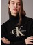 Bisiklet Yaka Siyah Erkek Sweatshırt J30J326144BEH Chenılle Monologo Cre 3