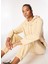 Bej Kadın Kapüşon Yaka Loose Fit Nakışlı Sweatshirt D4WL-SWT3084 1
