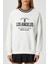 Kadın Nakışlı Los Angeles Içi Polarlı Ekru Oversize Sweatshirt 3