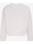 Kırık Beyaz Kadın Bisiklet Yaka Crop Baskılı Sweatshirt D4WL-SWT3010 2