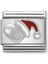 Paslanmaz Çelik, Emaye ve 925 Ayar Gümüşünde Composable Klasik Semboller -Noel Şapkalı 05_HEART- Renkli 1