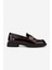 Kadın Deri Bordo Rugan Loafer Ayakkabı 35 5648 Bn Ayk SK24-25 Bordo Rgn 1