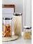 Vakum Krom Kapaklı Kare Cam Kavanoz 8x8*13 cm - 650 ml Cam Baharatlık Saklama Kabı 6 Adet 3