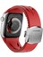 Apple Watch 44MM - KRD-127 Metal Tokalı Silikon Kordon 4