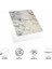 Decohandy 30 x 30 cm Pvc Duvar Karosu - 4'lü Paket - Gri Beyaz Mermer 1