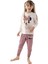 Minnie Mouse Kız Çocuk Krem Pijama Takımı 4812 3
