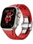 Apple Watch Ultra 2 49MM KRD-127 Metal Tokalı Uzunluk Ayarlı Silikon Kordon 2