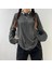 Düz Siyah İNCE KUMAŞ Oversize Unisex Uzun Kollu 1