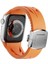 Apple Watch Ultra 2 49MM KRD-127 Metal Tokalı Uzunluk Ayarlı Silikon Kordon 1
