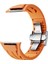 Apple Watch Ultra 2 49MM KRD-127 Metal Tokalı Uzunluk Ayarlı Silikon Kordon 5