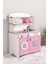 ÇG83 Pembe Ahşap Çocuk Mutfağı Pembe, Ahşap Mutfak Oyuncağı, Hediye Çocuk Halısı T1004 1