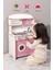 ÇG83 Pembe Ahşap Çocuk Mutfağı Pembe, Ahşap Mutfak Oyuncağı, Hediye Çocuk Halısı T1004 2