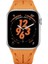 Apple Watch 7 8 Se 45MM KRD-127 Metal Tokalı Uzunluk Ayarlı Silikon Kordon 5