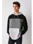 Clyde Erkek Bloklu Kapüşonlu Kordonlu Içi Polarlı Yeşil Sweatshirt 1