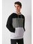 Clyde Erkek Bloklu Kapüşonlu Kordonlu Içi Polarlı Yeşil Sweatshirt 2