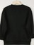 24 Kasım Öğretmenler Günü Baskılı Bisiklet Yaka Oversize Siyah Sweatshirt 2