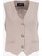 Bej Kadın V Yaka Basic Fit Yelek F4WL-YLK0229 1