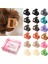 12'li Paket Kare Pençe Klipler Büyük ve Küçük Unisex Dikdörtgen Saç Kaymaz Mat Büyük Saç Klipleri Kadınlar Için Güçlü Şekillendirici Çene Klipleri Kalın ve Ince (Yurt Dışından) 1