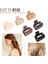12'li Paket Kare Pençe Klipler Büyük ve Küçük Unisex Dikdörtgen Saç Kaymaz Mat Büyük Saç Klipleri Kadınlar Için Güçlü Şekillendirici Çene Klipleri Kalın ve Ince (Yurt Dışından) 4