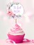 15ADET The Best Mom Cupcake Kürdanı Iyiki Doğdun Anne Pembe Çiçekli Cupcake Kürdanı Doğum Günü Süsü 1