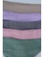 %100 Pamuklu 8 Kat Muslin Kumaş Çift Çıtçıtlı 5'li Bebek Mama Önlüğü/ağız Mendili 5