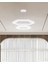 Hexagon Piramit (Beyaz Kasa, Beyaz Işık) Ledli Modern Sarkıt LED Avize 2
