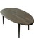 Asimetrik Oval Masif Ahşap Orta Sehpa 2