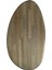 Asimetrik Oval Masif Ahşap Orta Sehpa 5
