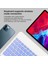 Huawei Matepad Se (2024) 11" Uyumlu Kablosuz Bluetooth Şarj Edilebilir Klavye Mouse Seti - Mor 4