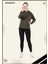 Kadın Eşofman Takım Haki Rengi Spor Tunik & Toparlayıcı Tayt Dalgıç Kumaş Sports And Casual 13060 1